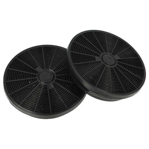 vhbw 2x Filtres à charbon actif compatible avec Hotpoint-Ariston HD 6 T, HD 7 TIX, HBT9IX/HA, HDA 9 T IX, HDS6TIX/HA, HD 9 T, HD7T hotte aspirante