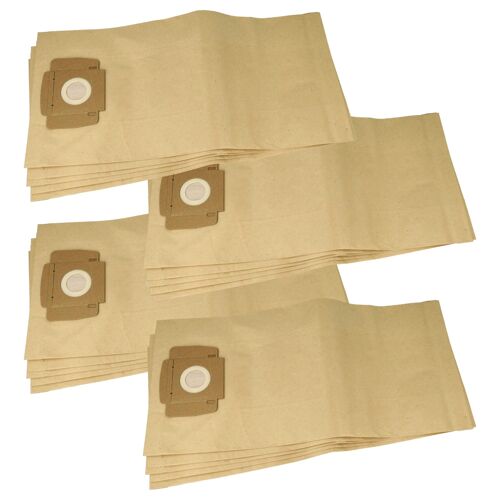 vhbw 20x Sacs compatible avec Taski Aero 8 Plus, Aero 15, Aero 15 Plus, Aero 8 aspirateur - papier filtre, 51cm x 24cm marron