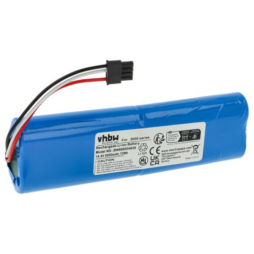 vhbw Batterie compatible avec Philips HOMERUN 3000, XU3110/01, XU3110/02 robot électroménager (5000mAh, 14,4V, Li-ion)