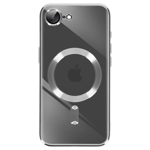 Coque pour iPhone 16e Caméra Protégée en Silicone Argent