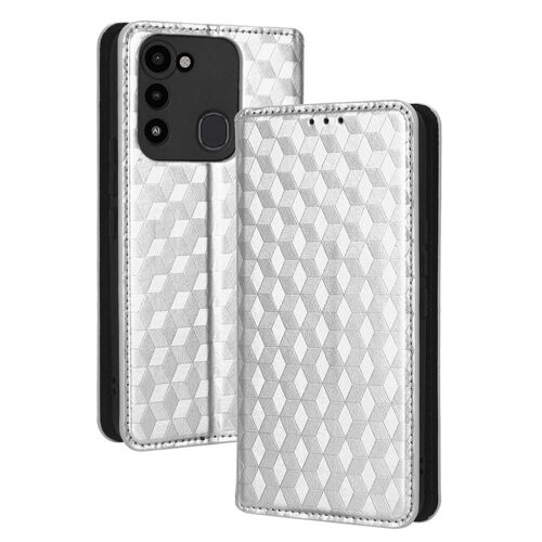Étui Pour Tecno Spark Go 2022 Fermeture Magnétique Portefeuille Motif 3d Cuir Pu Titulaire De Fentes Pour Cartes - Argent