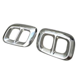 2 Pièces Séries Acier Inoxydable Chromage Pour Gla Classe X156 Silencieux D'échappement Couverture Décorative