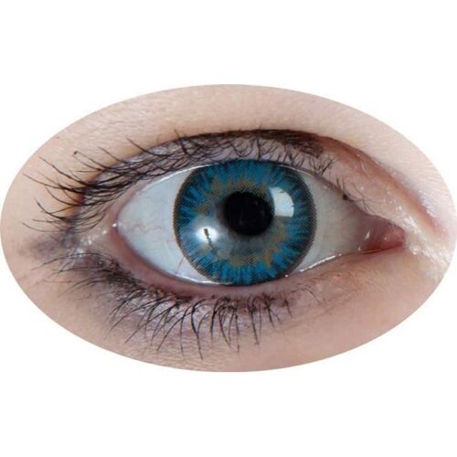 Lentilles De Contact Fantaisie - Ptit Clown - Iris Bleu - Pour Adulte - Vendues Par Paire 