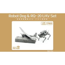 Magic Factory - Robot Dog & Rq-20 Uav Setmaquette Figurine Robot Dog & Rq-20 Uav Set |Magic Factory|7503| 1:35 Figurine Miniature