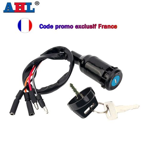 Serrure Électrique De Porte De Moto, 4 Fils, Interrupteur De Clé D'allumage Pour Honda Fourtrax 300 Trx300fw Trx300 2x4 4x4 1990-2000 Trx 300 ""Nipseyteko""