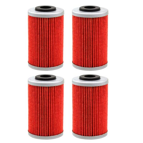 Filtres De Grille D'huile Pour Moteur De Moto Polaris Outlaw 525 Ir 525irs 525 2007 2011 , 4 Pièces ""Nipseyteko""