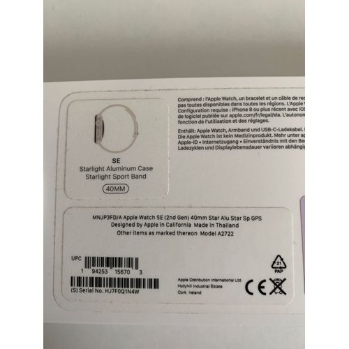 Apple Watch SE (2nd Gen) 40 mm Starlight