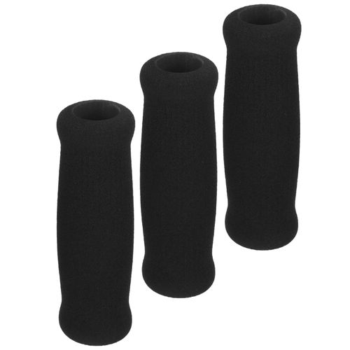 Gaine De Poignée De Canne De Randonnée En Mousse Éponge,Couverture De Anciers De Marche,Béquille Foy Pour Accessoires,Noir,3 Pièces,4 Pièces - Type Black