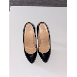 Escarpins Christian Louboutin Daffodile En Cuir Vernis Noir De Taille 38 1/2