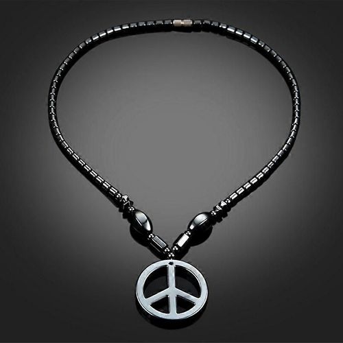 Hématite Collier Thérapie Magnétique Pendentif Géométrique Pour La Fête Des Mères