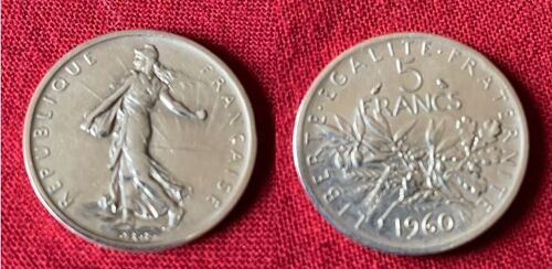 Pièce 5 Francs Argent 1960