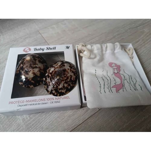 [Tbe] Protège-Mamelons Baby Shell Taille M – Coquillages D’Allaitement 100% Naturel