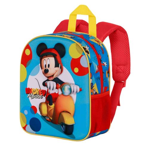 Sac à Dos 3D Elite - Disney Mickey Mouse Scooter - Bleu - Taille Unique