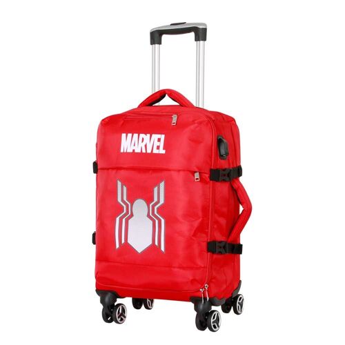 Valise Cabine 4 Roues - Spiderman Spider - Rouge - Taille Unique