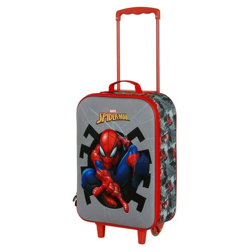 Valise Trolley Soft 3D - Spiderman Symbol - Gris - Taille Unique