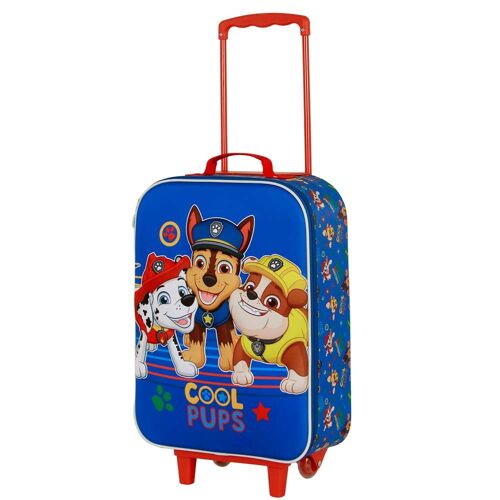 Valise Trolley Soft 3D - La Pat' Patrouille Cool - Bleu - Taille Unique