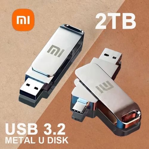 Xiaomi 2 to clé USB 3.2 haute vitesse USB transfert type-c 2-en-1 métal Flash OTG clé étanche disque Flash pour ordinateur