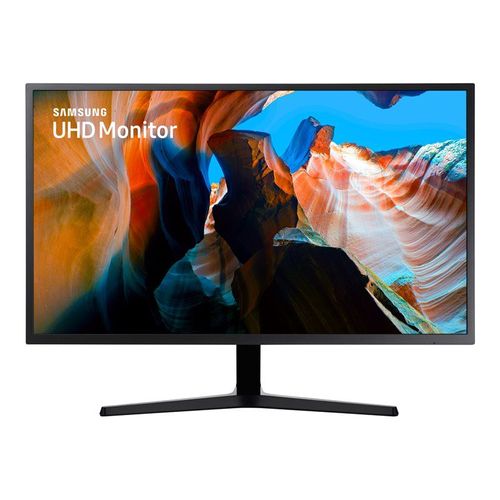 Samsung U32J590UQP - UJ59 Series - écran LED - 32" (31.5" visualisable) - 3840 x 2160 4K @ 60 Hz - VA - 270 cd/m² - 3000:1 - 4 ms - 2xHDMI, DisplayPort - bleu foncé/gris