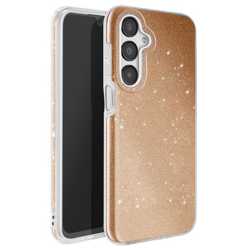 Coque à Paillettes pour Samsung Galaxy A16 Antichoc Scintillant Dorée