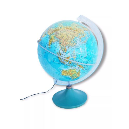 Globe terrestre lumineux vert