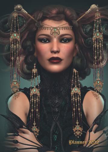 Planner 2022 : Black Fairy: Weekly Planner From September 2021 To December 2022 | 16 Months | Small Size 6 X 8.4 | Heroic Fantasy And Magic Theme Cover