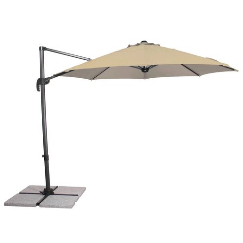 Schneider Parasol Déporté Sombra, Ø 300 Cm (Crème)