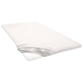 Biberna Drap-housse en jersey pour surmatelas (beige, 180-200 x 200 cm)