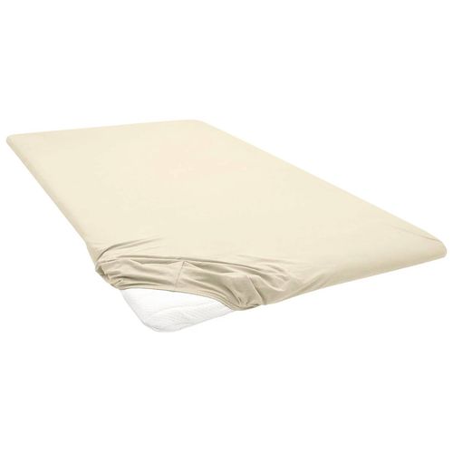 Biberna Drap-housse en jersey pour surmatelas (champagne, 180-200 x 200 cm)