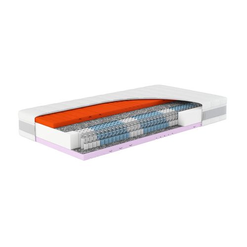 Hn8 Schlafsysteme Matelas à ressorts ensachés, 7 zones, H2/H3 ou H3/H4 (H3/H4, 120 X 200 CM)