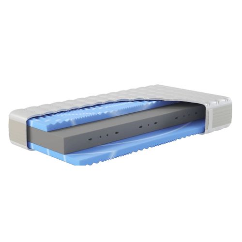 Hn8 Schlafsysteme Matelas en mousse froide XXL Gelstar KS, 7 zones, H2, H3 ou H4 (H2, 120 X 200 CM)