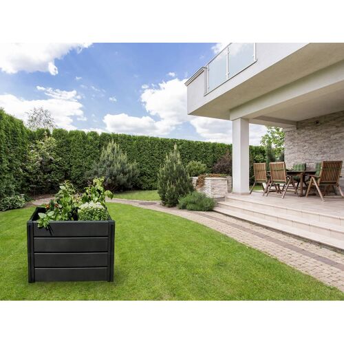 KHW Carré potager surélevé Demeter, anthracite (336 L)