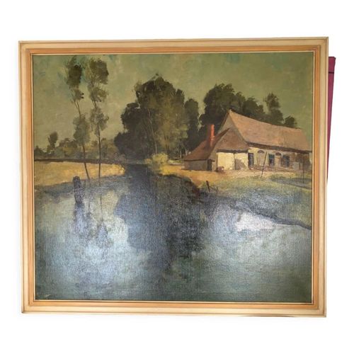 Paysage sign gerard Moortgat multicolore