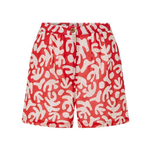 Esmara® Short Taille Haute Femme (Rouge/Motif)
