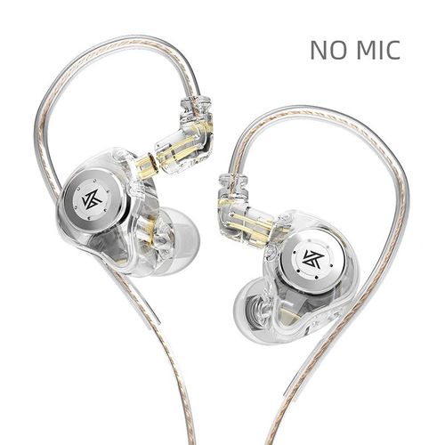 Écouteurs intra-auriculaires EDX Pro Bass, écouteurs sport, suppression du bruit, casque HiFi, nouveauté-Transparent NO MIC