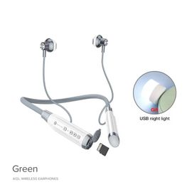 EARDECO ¿ écouteurs sans fil Bluetooth, 100 heures d'endurance, oreillettes de Sport avec micro stéréo-A12L-white