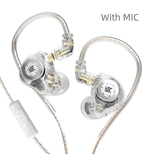 Écouteurs intra-auriculaires EDX Pro Bass, écouteurs sport, suppression du bruit, casque HiFi, nouveauté-Transparent MIC