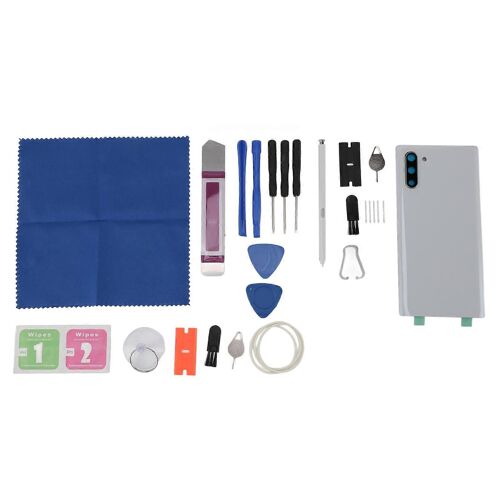 Remplacement De La Coque En Verre Arrière Du Téléphone Portable Avec Stylet Et Outils De Réparation Pour Galaxy Note 10 Blanc