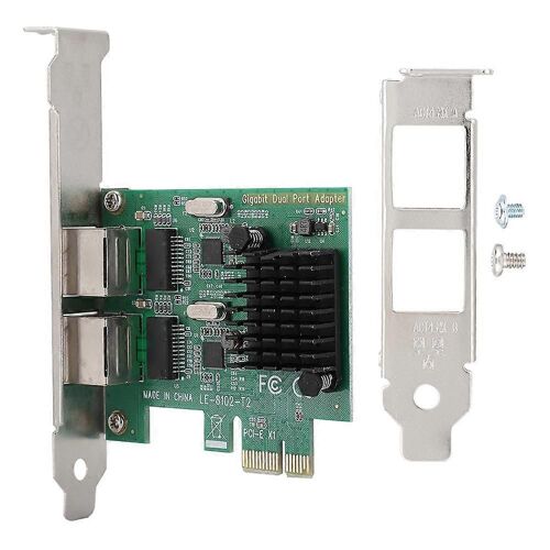 Carte réseau 10/100/1000Mbps RJ-45*2 GigabiT PCI-Ex1 à double port pour 8102-T2