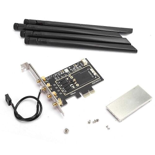Adaptateur BCM94360CD NGFF vers PCI E Converter Carte réseau sans fil de bureau Carte adaptateur