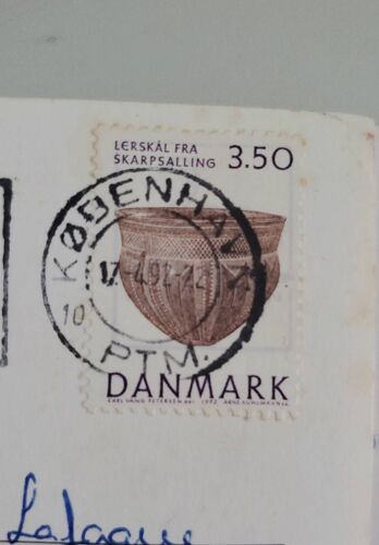 Timbre Danemark Poterie Terre 3.50