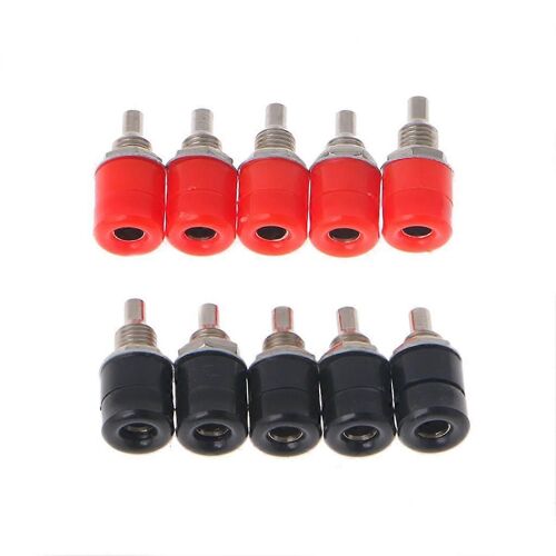 10Pcs isolation sécurité 4mm fiche banane prise jack montage sur panneau connecteur terminal multimètre prise tête banane femelle
