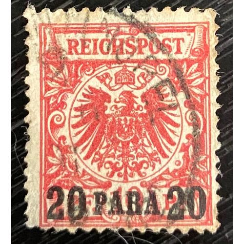Timbre Oblitéré Allemagne Bureaux Et Colonies Turquie 1889