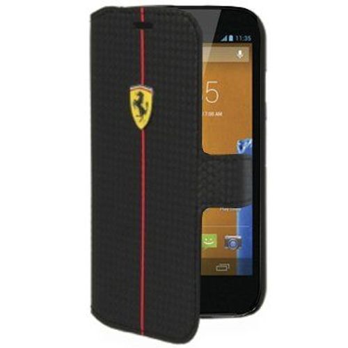 Fefocflbkmmgbl Etui Ferrari Série Formula One Noir Carbone Rabat Latéral Motor