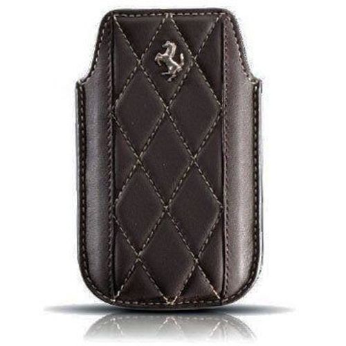 Femabbre Etui Cuir Marron Ferrari Challenge Pour Blackberry