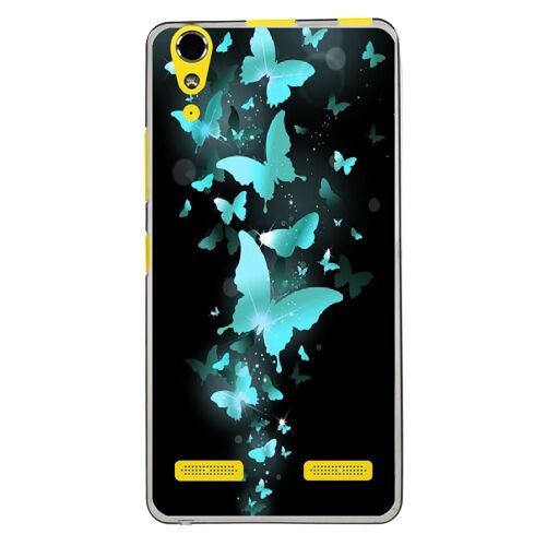 Coque Souple Pour Lenovo K3 Avec Impression Motifs Papillons Bleus