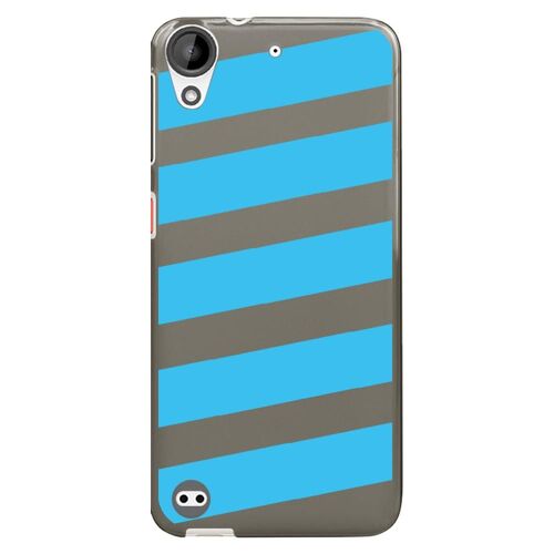 Coque Souple Pour Htc Desire 530 Avec Impression Motifs Bandes Bleues