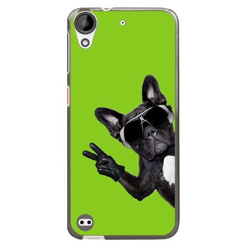 Coque Souple Pour Htc Desire 630 Avec Impression Motifs Chien À Lunettes Sur Fo