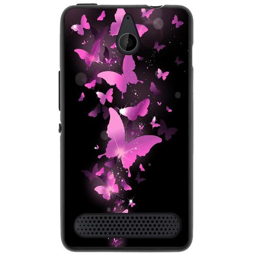 Coque Souple Pour Microsoft Lumia 550 Avec Impression Motifs Papillons Fushias