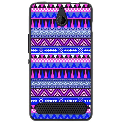 Coque Souple Pour Microsoft Lumia 550 Avec Impression Motifs Aztèque Bleu Et Vi