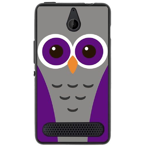 Coque Souple Pour Microsoft Lumia 550 Avec Impression Motifs Chouette Mauve Et G
